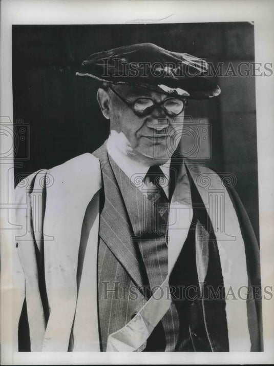 1947 Press Photo Cambridge, England Ernest Bevin, Foreign Minister - Historic Images