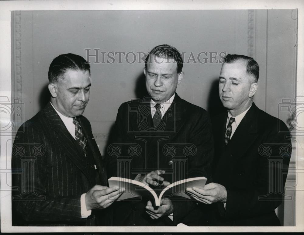 1938 Press Photo Martin Dies, Harry Knowles, Joe Starnes - neb50394 - Historic Images