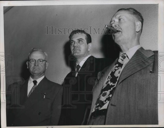 1949 Press Photo Dr. Robert Rutledge Jr. Trail, Attorneys W. Barngrover & Milner - Historic Images