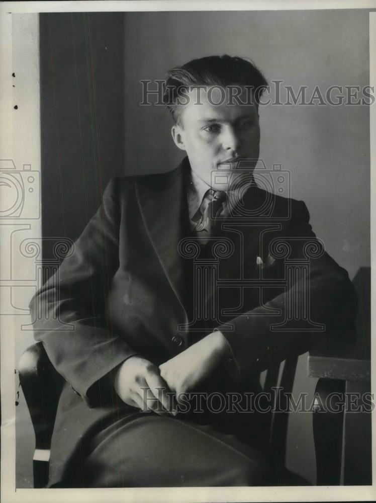 1933 Press Photo Edward Burzinski To Testify In MurderTrial Of William James Guy - Historic Images