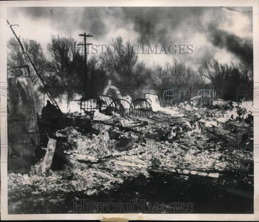 1950 Press Photo Amarillo, Texas convalsescent home burned & killed 10 - Historic Images