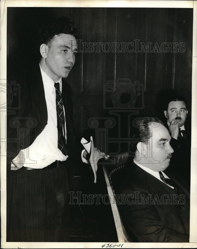 1938 Press Photo Max Gordon, Senator Schwartzwald - neb49702 - Historic Images