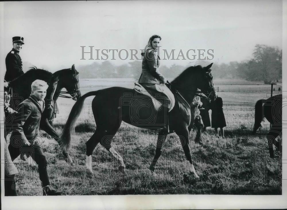 1962 Press Photo Princess Benedikte, following the Hubertus Hunt, Copenhagen - Historic Images