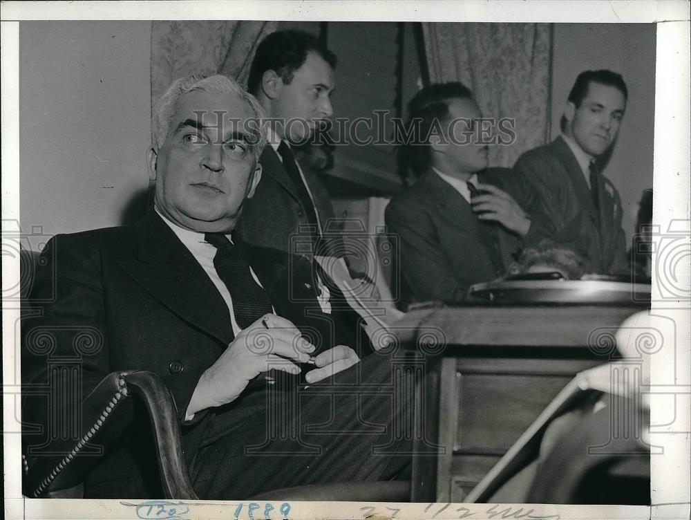 1941 Press Photo War manpower chief Paul McNutt in D.C. - Historic Images