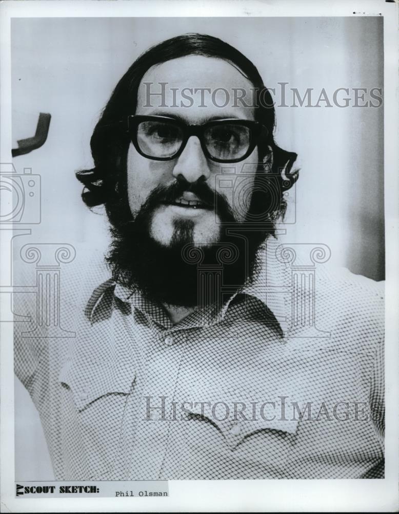 1978 Press Photo Mr Phil Olsman from Scout Sketch - neb51325 - Historic Images