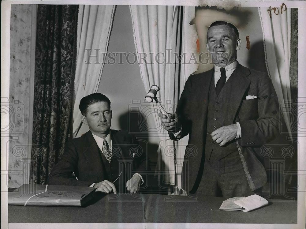 1935 Press Photo Judge Jeremiah T. Mahoney, Pres. of A.A.U Opens Convention - Historic Images