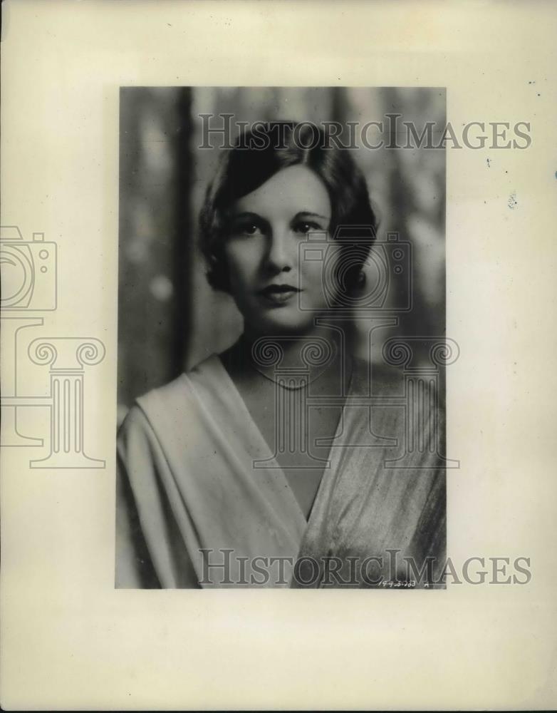 1933 Press Photo Miss Vivian Hay - neb51877 - Historic Images