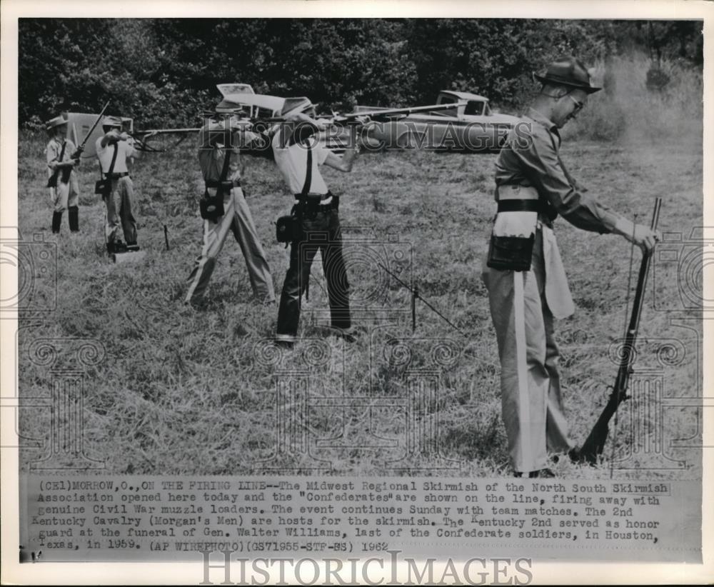 1962 Press Photo Midwest Regional Skirmish Federates - neb51604 - Historic Images