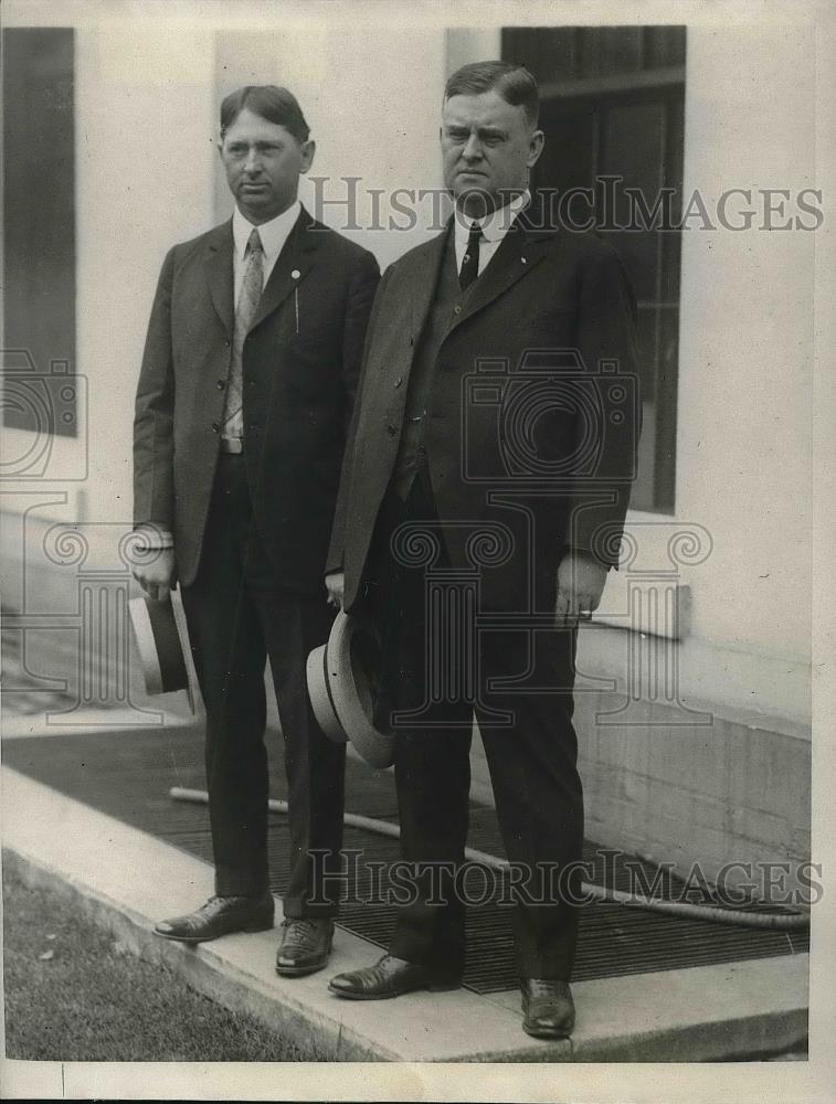 1923 Press Photo John J Dawson WG Bramham Democrat Chairman - Historic Images
