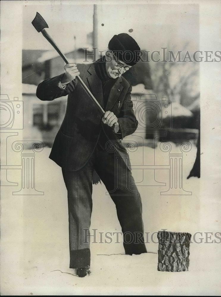 1932 Press Photo John N Wilson, 93 year old baliff at St Paul Minn - Historic Images