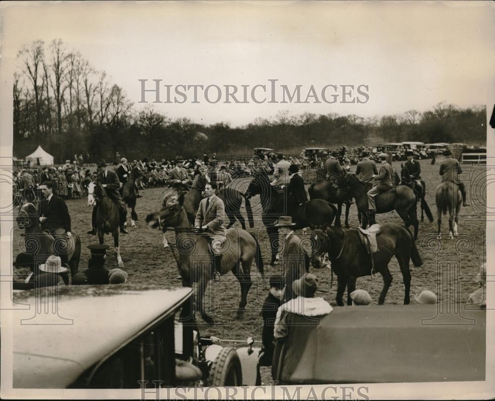 1930 Press Photo Vine Hunt Gymkhana Horse Show Beaurpaire Park - Historic Images