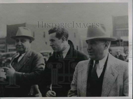 1935 Press Photo Philip Kannamer John Evans EE Benson Federal Judge - Historic Images