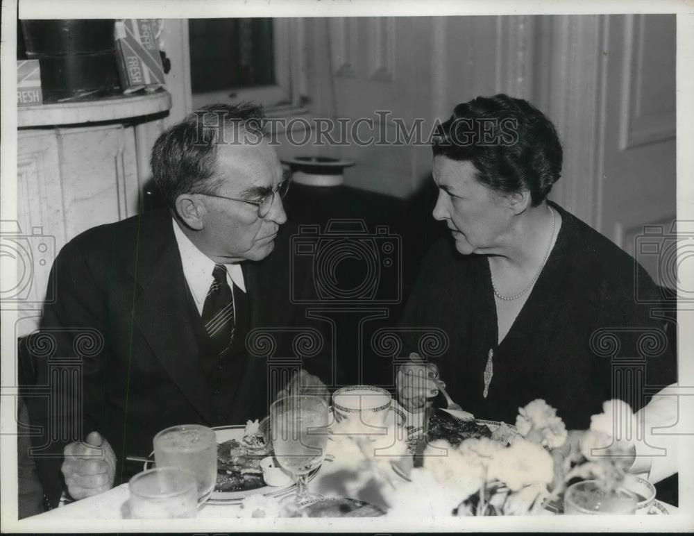 1938 Press Photo William Bankhead Rep. Mary Norton - neb52438 - Historic Images