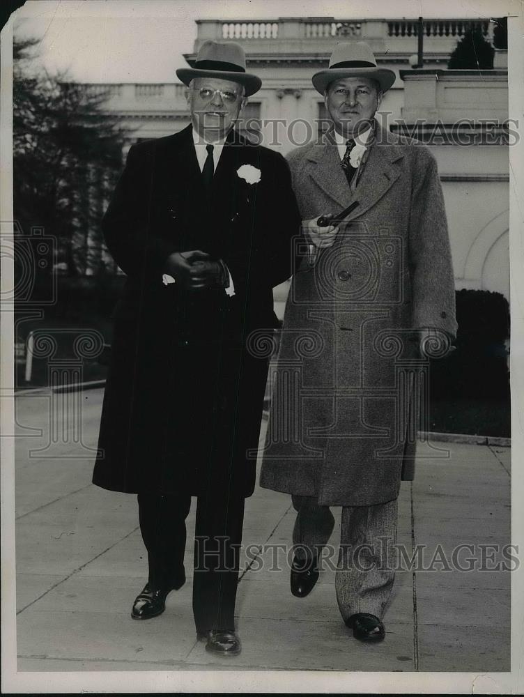 1939 Press Photo Wash.D.C. W Dickerman, of Amer. Locomotive Co &amp; Col WG Lockwood - Historic Images