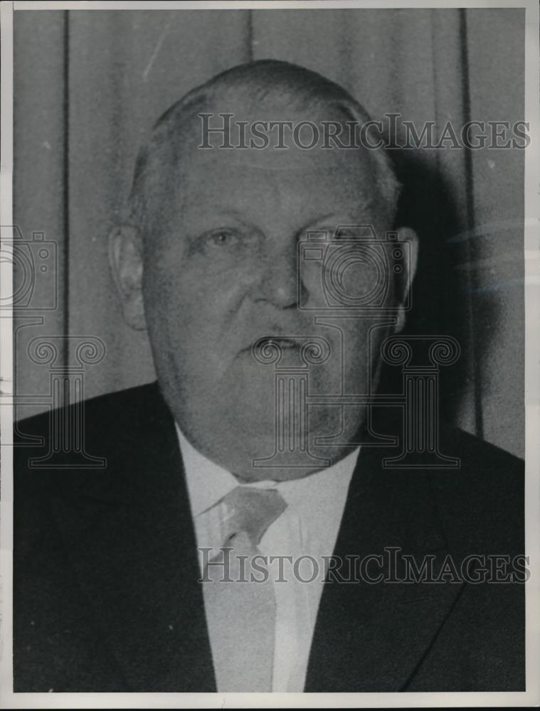 1961 Press Photo Bonn, Germany, Economic Minister, Ludwig Erhard - neb50224 - Historic Images