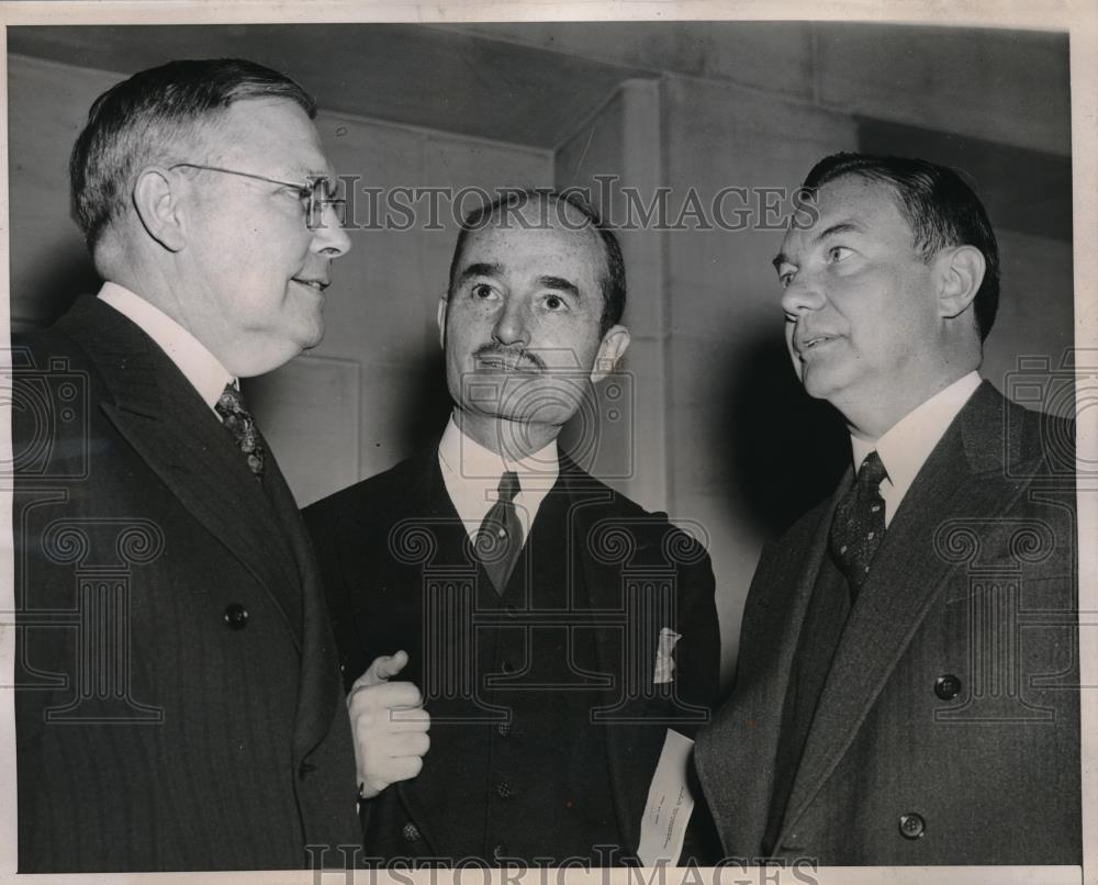 1940 Press Photo General Frang's Biddle Atty General Robert Jackson - neb51066 - Historic Images