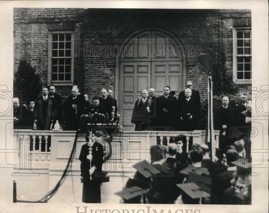 1948 Press Photo Canadian-American Day ceremonies at William & Mary College - Historic Images