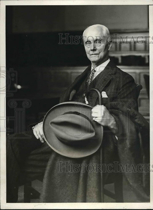 1930 Press Photo DA Thomas Crain at trial of Martin J Healy for accepting bribes - Historic Images