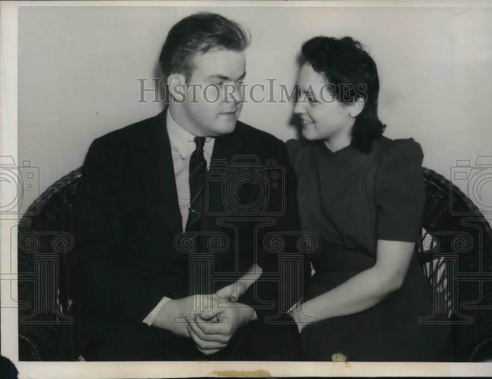 1940 Press Photo Miami, Fla jean Owen weds Gerald V Butler - neb52392 - Historic Images