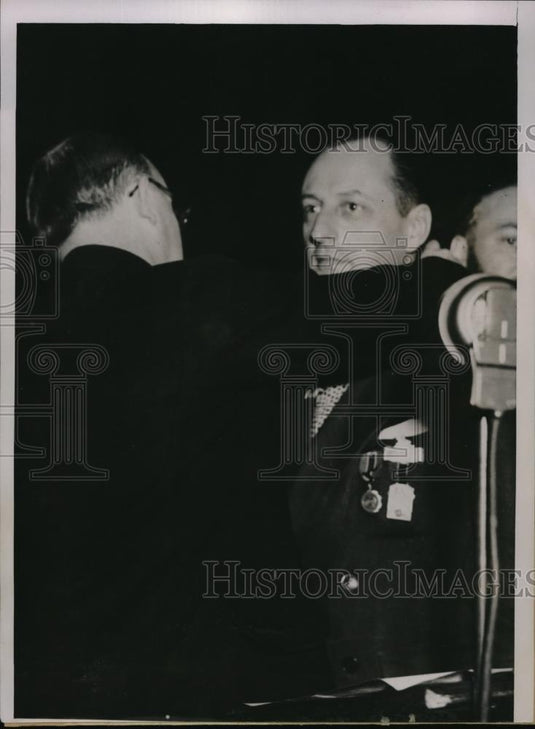 1935 Press Photo Frank Belgrano Jr. of American Legion Honored, Joseph Granier - Historic Images