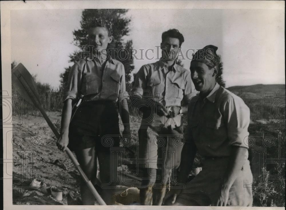 1938 Press Photo Madam Genevieve deClomont, M. Antoine de Seynes, B. de Clomont - Historic Images