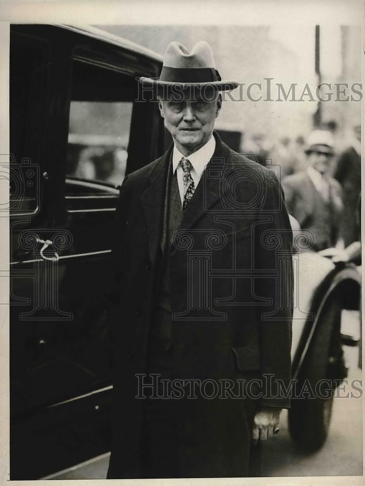 1931 Press Photo Thomas Crain, New York DA, leaving Samuel Seabury Inquiry - Historic Images