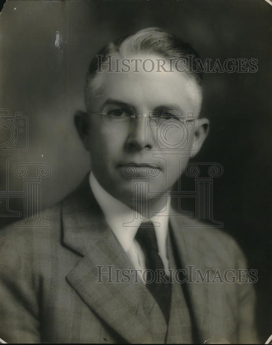 1929 Press Photo R.H. Nichols, Publisher of Vernon Daily Record in Texas - Historic Images