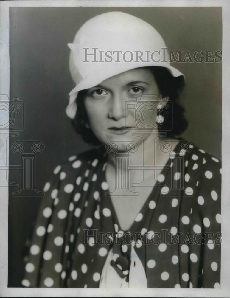 1933 Press Photo Helen Ackerman of Cuyahoga Bar Group for Senate Committee - Historic Images