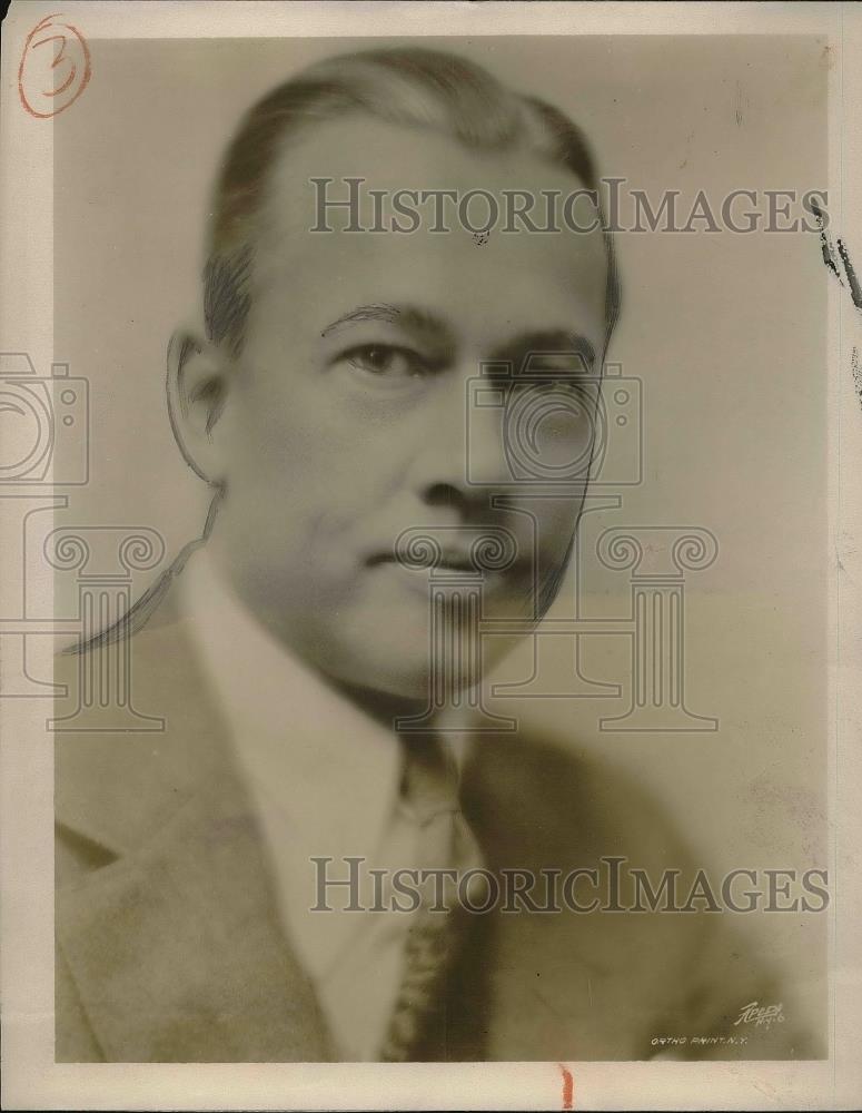 1929 Press Photo Reinald Werrenrath, American baritone singer - Historic Images