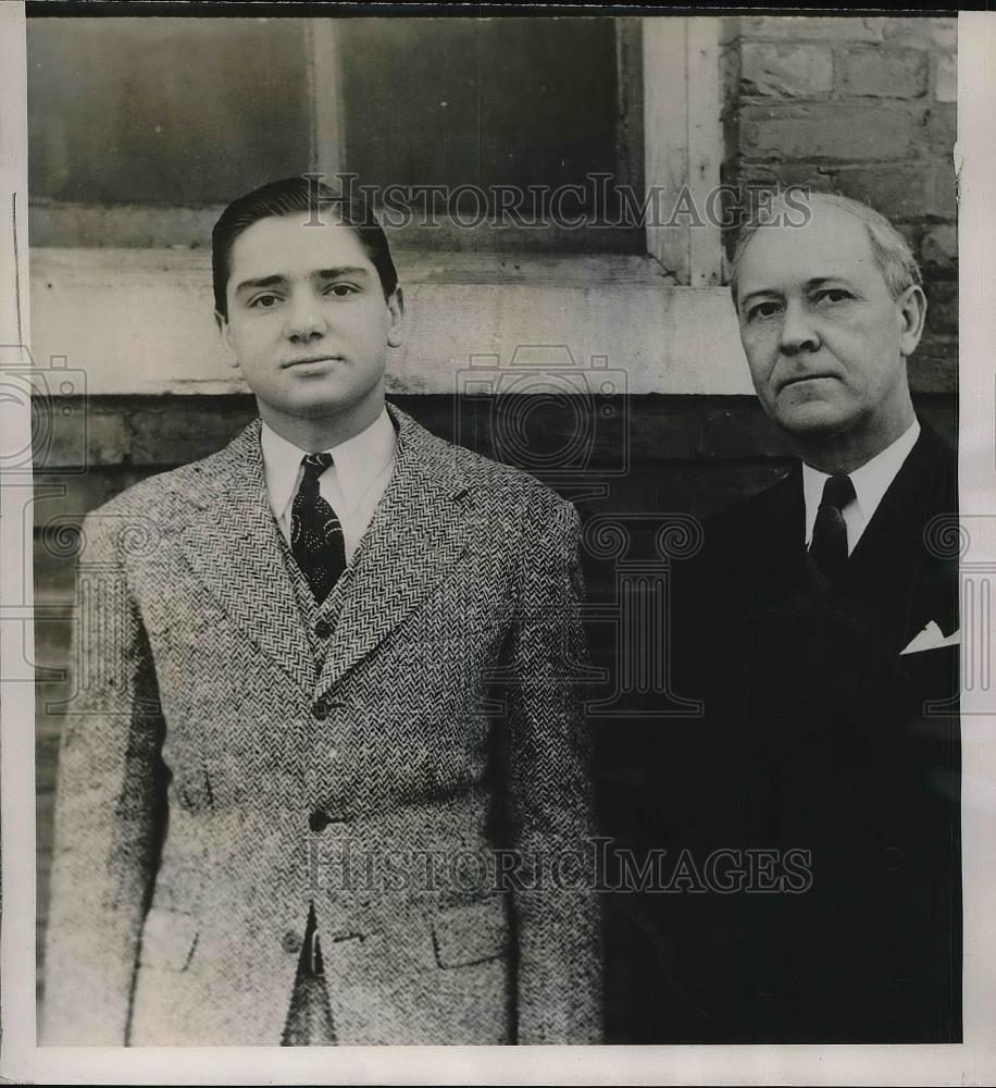 1940 Press Photo Lafayette, Ala. Macon Allen murder trial &amp; atty Will Walton - Historic Images