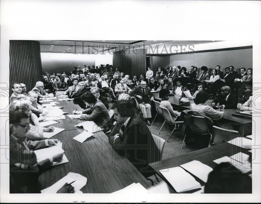 1979 Press Photo Audience at Cleveland, Ohio CJCC meeting - neb50058 - Historic Images