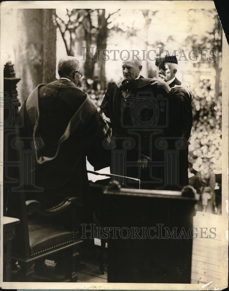 1930 Press Photo Gen. John Pershing Receives Honorary Degree at Princeton - Historic Images