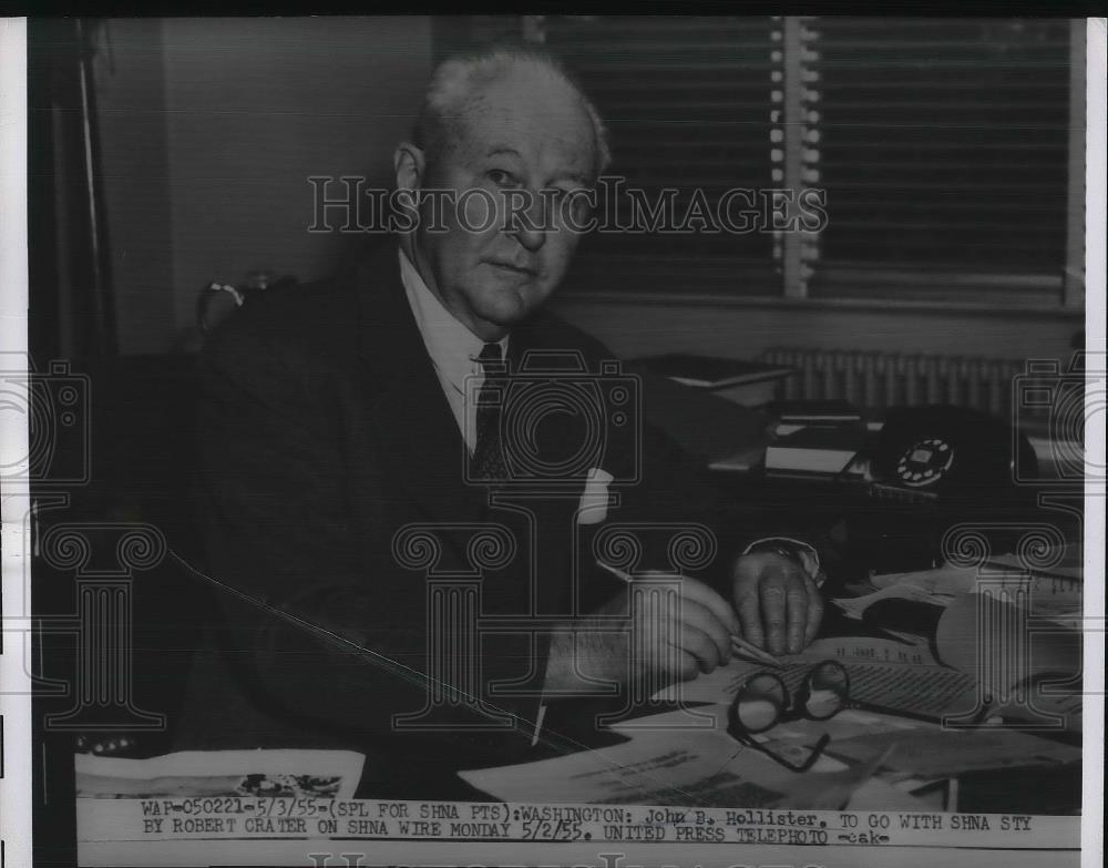 Wash.D.C. John B Hollister 1955 Vintage Press Photo Print - Historic Images