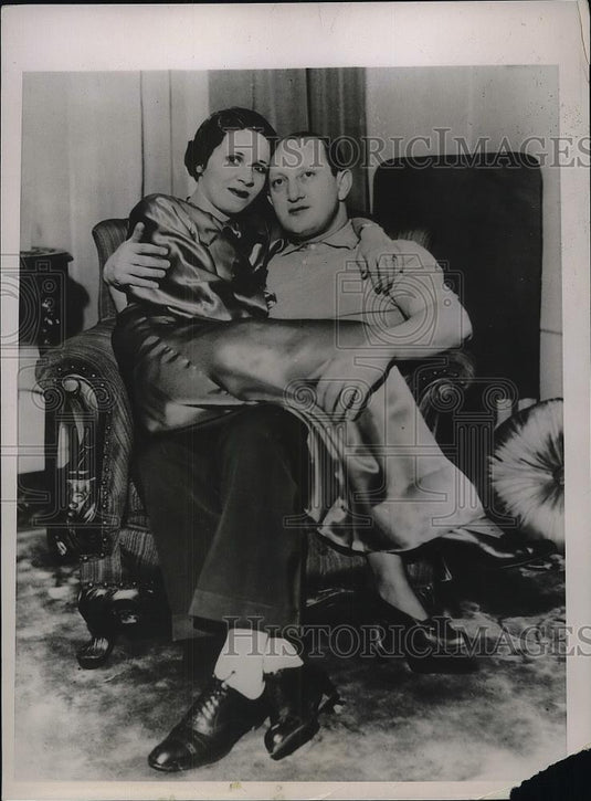1936 Press Photo Mrs Ruth Freed & husband Edward sought in Chicago murder case - Historic Images