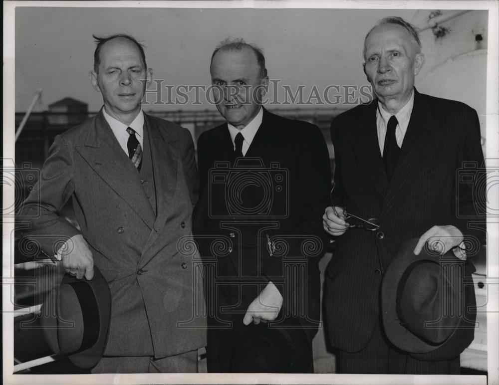 1947 Press Photo missionaries Walter Freytag, Karl Hartenstein, Carl Ihmels - Historic Images