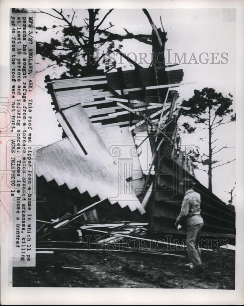 1949 Press Photo England, Ark. wreckage from a tornado - neb51677 - Historic Images