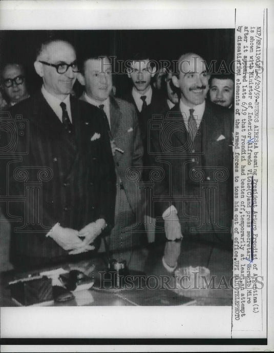 1959 Press Photo President Arturo Frondizi of Argentina - Historic Images