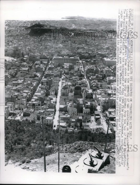1959 Press Photo View of City of Athens in Greece - neb50674 - Historic Images