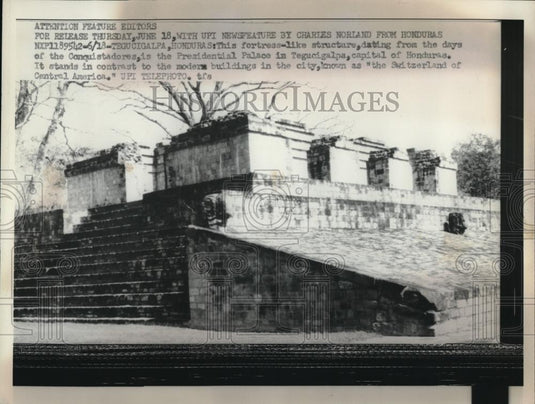 1959 Press Photo Presidential Palace In Tegulcigalpa Honduras - neb50320 - Historic Images