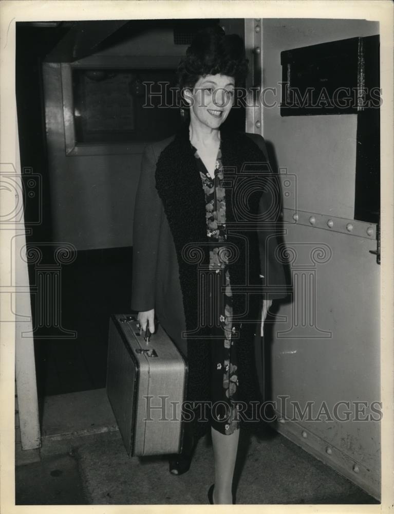 1946 Press Photo Mrs Anne I Mansfeldt of San Francisco, murder trial - neb50629 - Historic Images