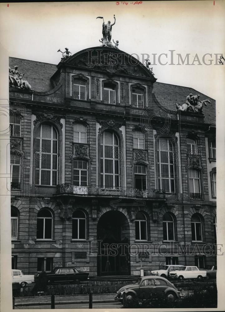 1968 Press Photo Frankfurt's Famed Senckenberg Natural History Museum - Historic Images