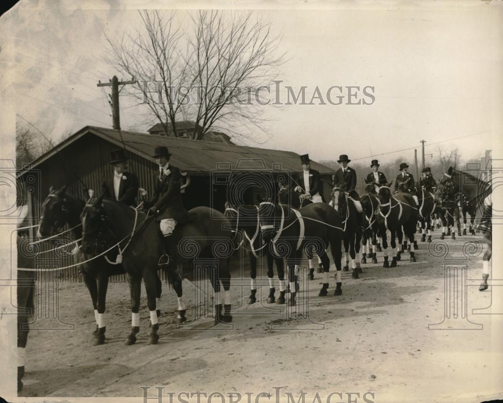 1930 Press Photo Society Horse Show Fort Myer Rosslyn Ca - Historic Images