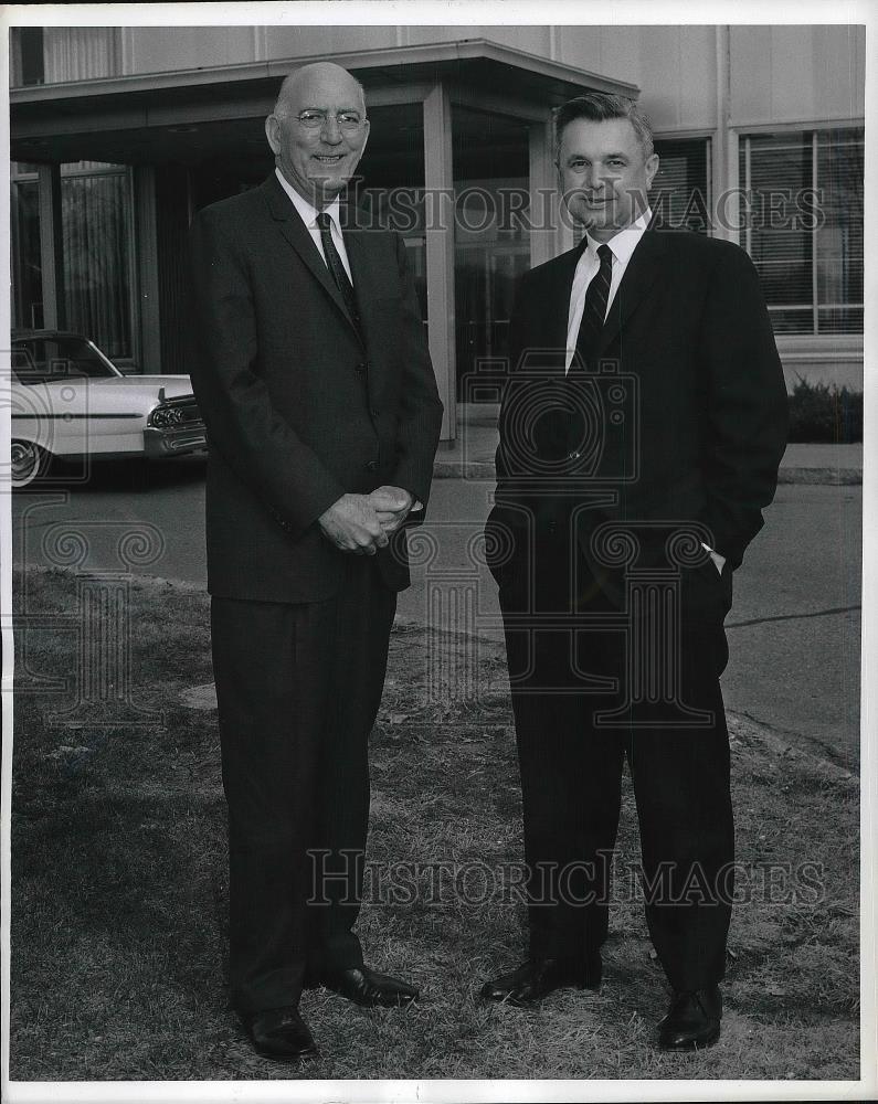 1961 Press Photo Dr Andrew A Kucher Michael Ference Ford Motor Company Business - Historic Images