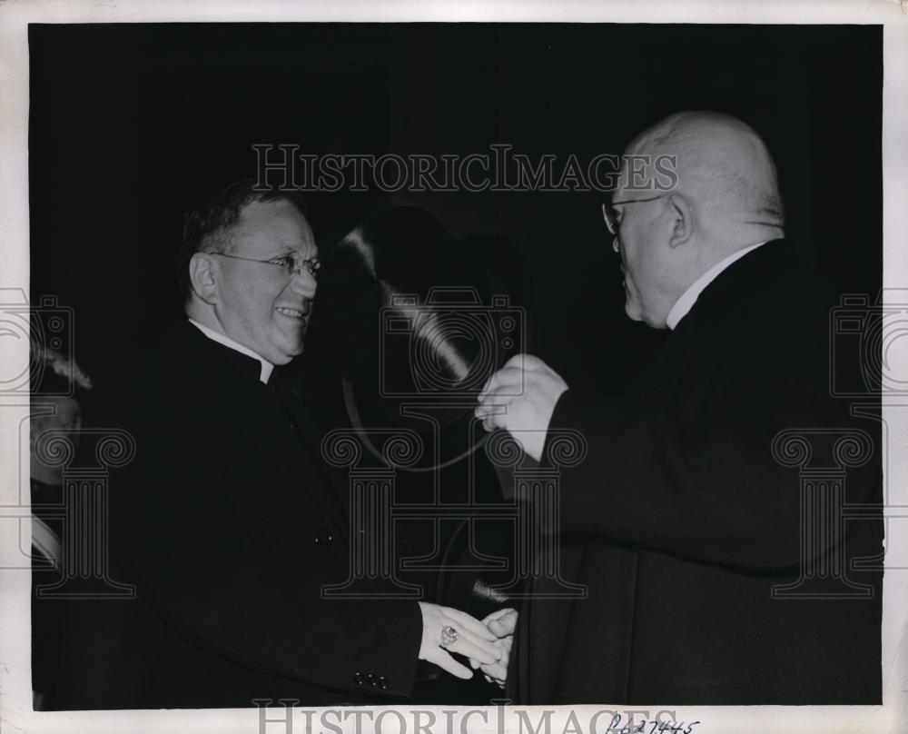 1941 Press Photo Dennis Cardinal Dougherty Amleto Cicognani - Historic Images