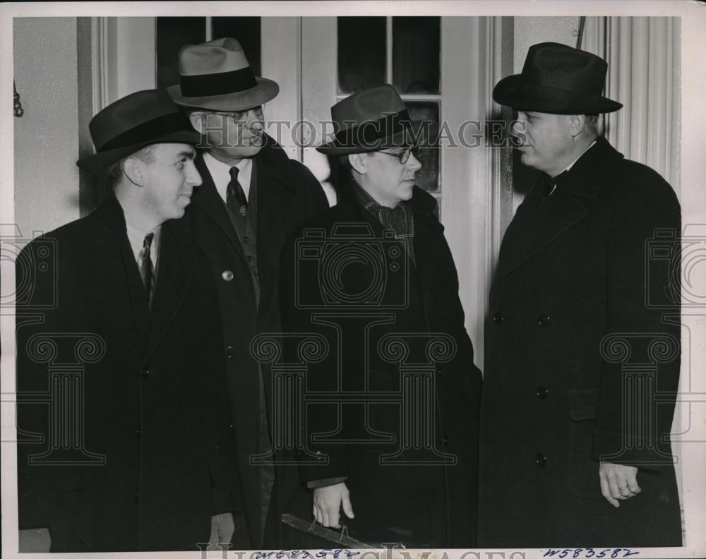 1940 Press Photo Martin Dies, James, Steadman, J.B. Matthews, Robert Stripling - Historic Images