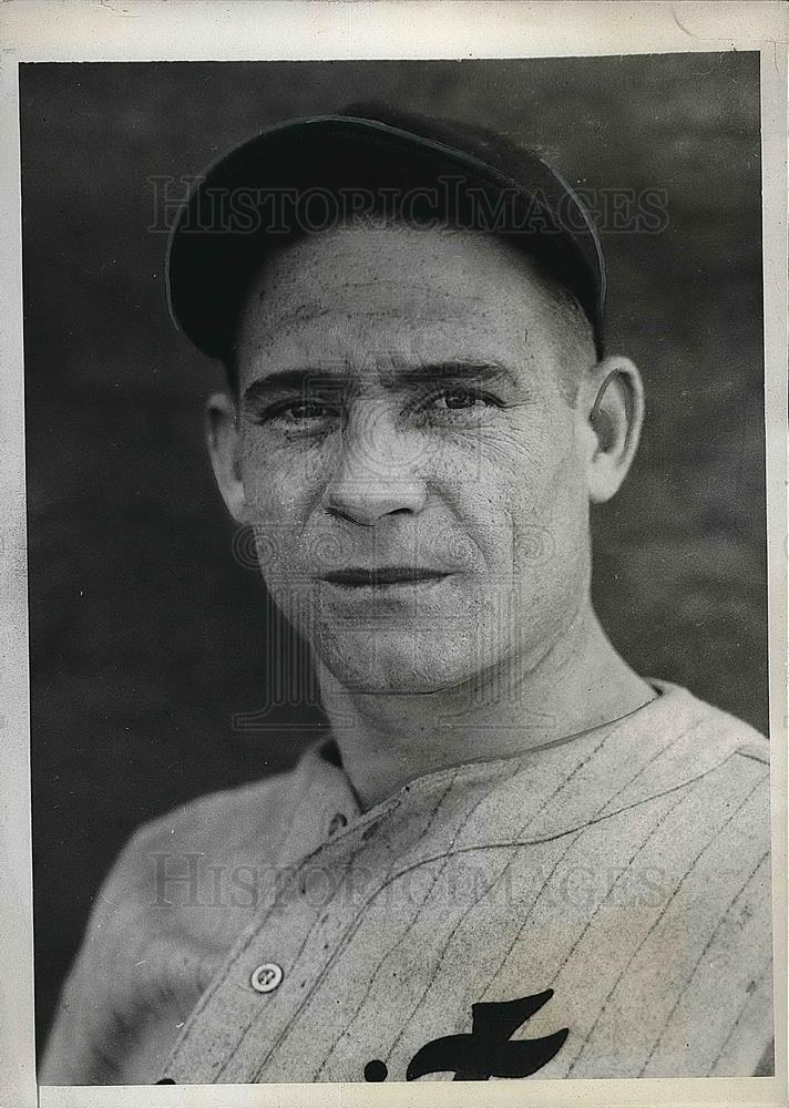 1934 Press Photo Pete Fox, Tigers right fielder, winner of AL pennant - Historic Images