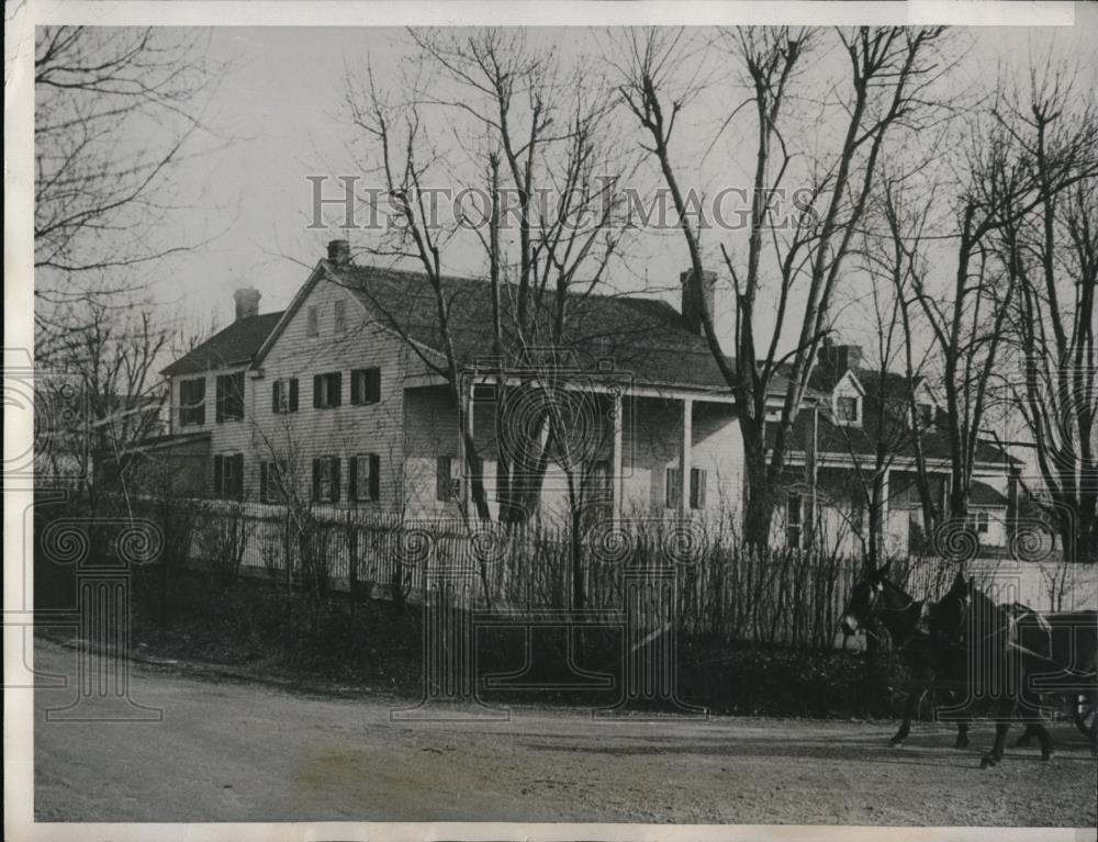 1933 Press Photo Home of George Tiffany in Chesterfield, Mo, robbed - Historic Images