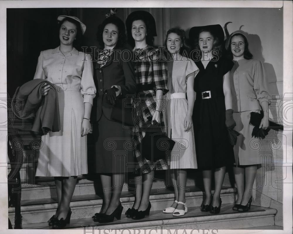 1947 Press Photo Chicago,4H club fashions, McKnight,Morgan,Lightfoot,George - Historic Images