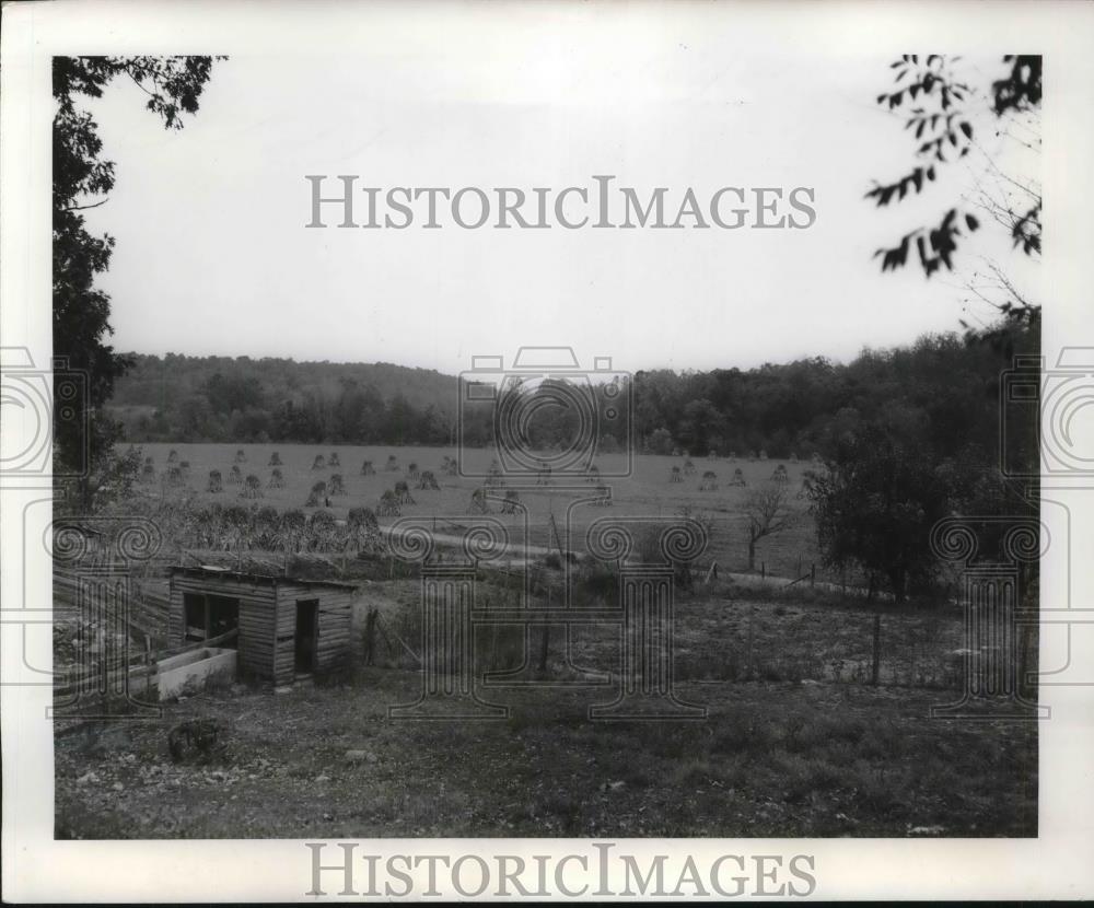 Press Photo Bland Missouri farm land of Richard Schmidt - Historic Images