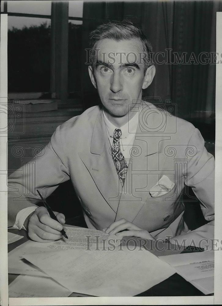 1941 Press Photo Gerard D Reilly Solicitor Labor Department - Historic Images